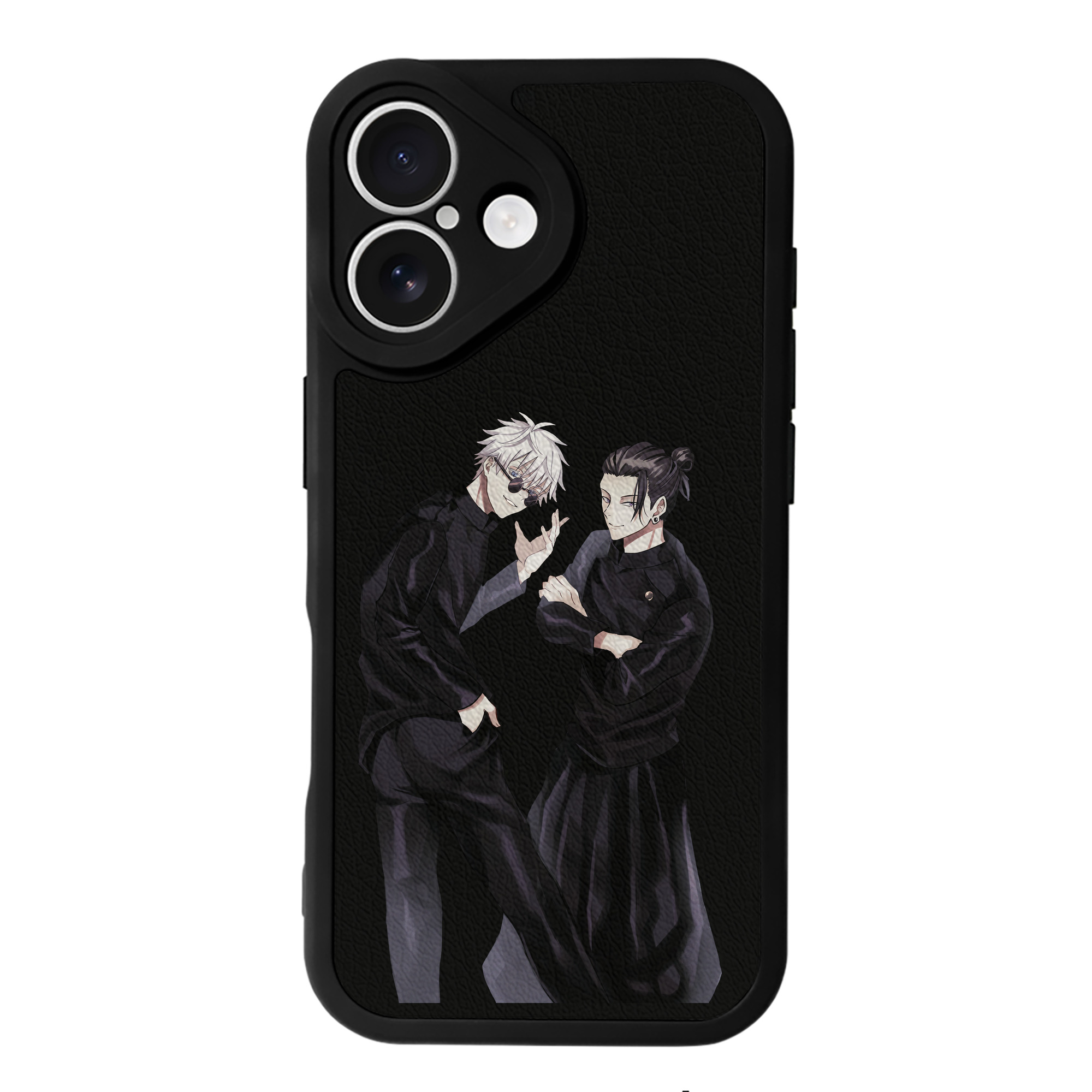 （画像用） 呪術廻戦 Jujutsu Kaisen 【iPhone 16シリーズ対応】シリコンスマホケース（レザー調） 材質：シリコン